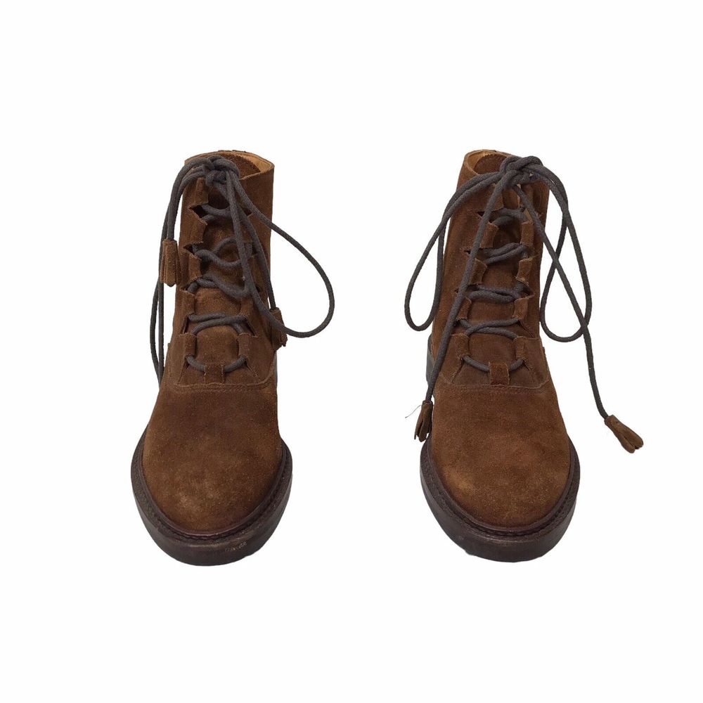 Vintage Ralph Lauren Polo Country Boots Brown Suede 90s‎ 9B - Picture 2 of 16